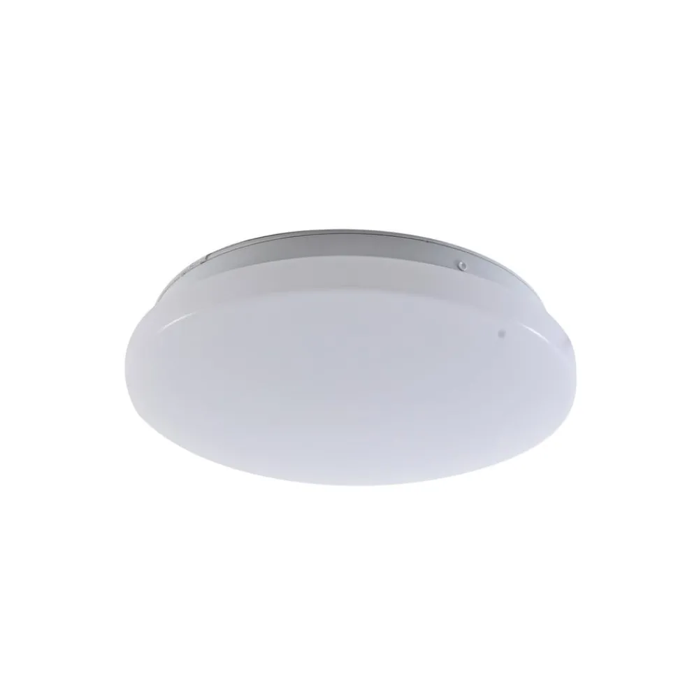Lindby Terrassebelysning|Udendørs Loftlamper > LED udendørs loftslampe Kirkola, 4000 K, Ø 26 cm, hvid