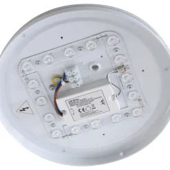 Lindby Terrassebelysning|Udendørs Loftlamper > LED udendørs loftslampe Kirkola, 4000 K, Ø 26 cm, hvid