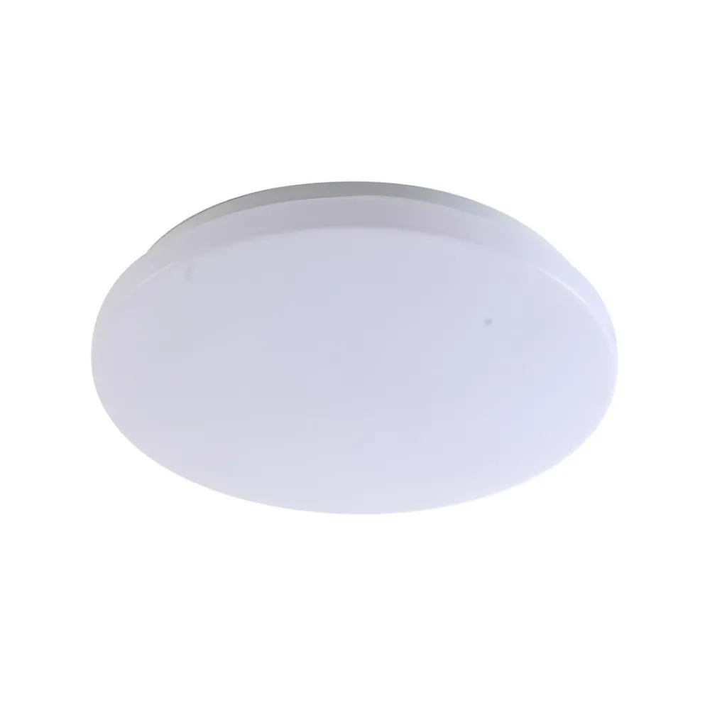Terrassebelysning|Udendørs Loftlamper ^ Lindby LED udendørs loftslampe Kirkola, 4000 K, Ø 34 cm, hvid