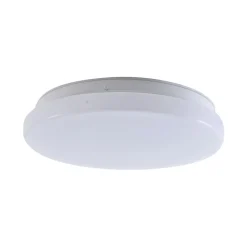 Terrassebelysning|Udendørs Loftlamper ^ Lindby LED udendørs loftslampe Kirkola, 3000 K, Ø 26 cm, hvid