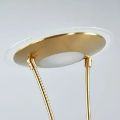 Lindby Pendellamper|Gulvlamper > LED-uplight Eda, højde 180 cm, messing, dæmpbar