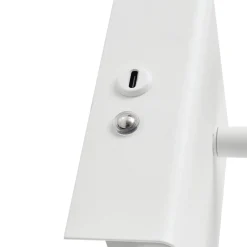 Væglamper|Væglamper ^ Lindby LED-væglampe Agit, hvid, metal, touchdæmper