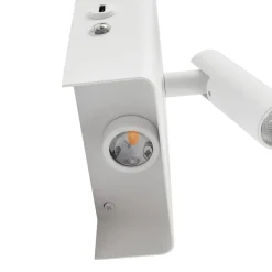 Væglamper|Væglamper ^ Lindby LED-væglampe Agit, hvid, metal, touchdæmper