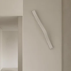 Lindby Gang|Væglamper > LED-væglampe Alvon, sølv, højde 50 cm, metal