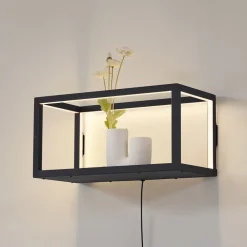 Lindby Gang|Væglamper > LED-væglampe Birta, stik, hylde, 51 cm, USB