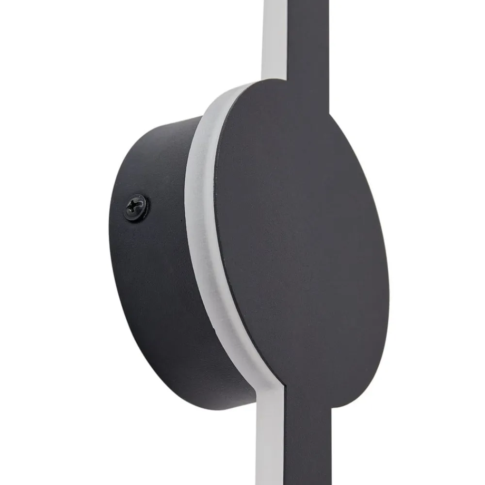 Lindby Gang|Væglamper > LED-væglampe Borian, sort, aluminium, 40 cm