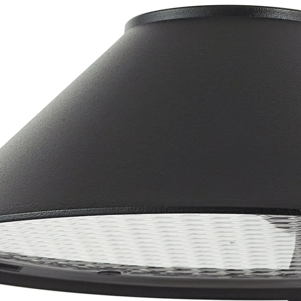 Lindby Terrassebelysning|Væglamper > LED-væglampe Capelo, sort, metal, Ø20cm