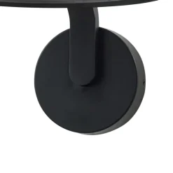 Lindby Terrassebelysning|Væglamper > LED-væglampe Capelo, sort, metal, Ø20cm