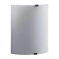 Lindby Gang|Pendellamper > LED-væglampe Helmi, højde 21 cm, glas, halvcirkelformet