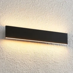 Lindby Pendellamper|Gang > LED-væglampe Ignazia, 47 cm, sort, metal, op/ned