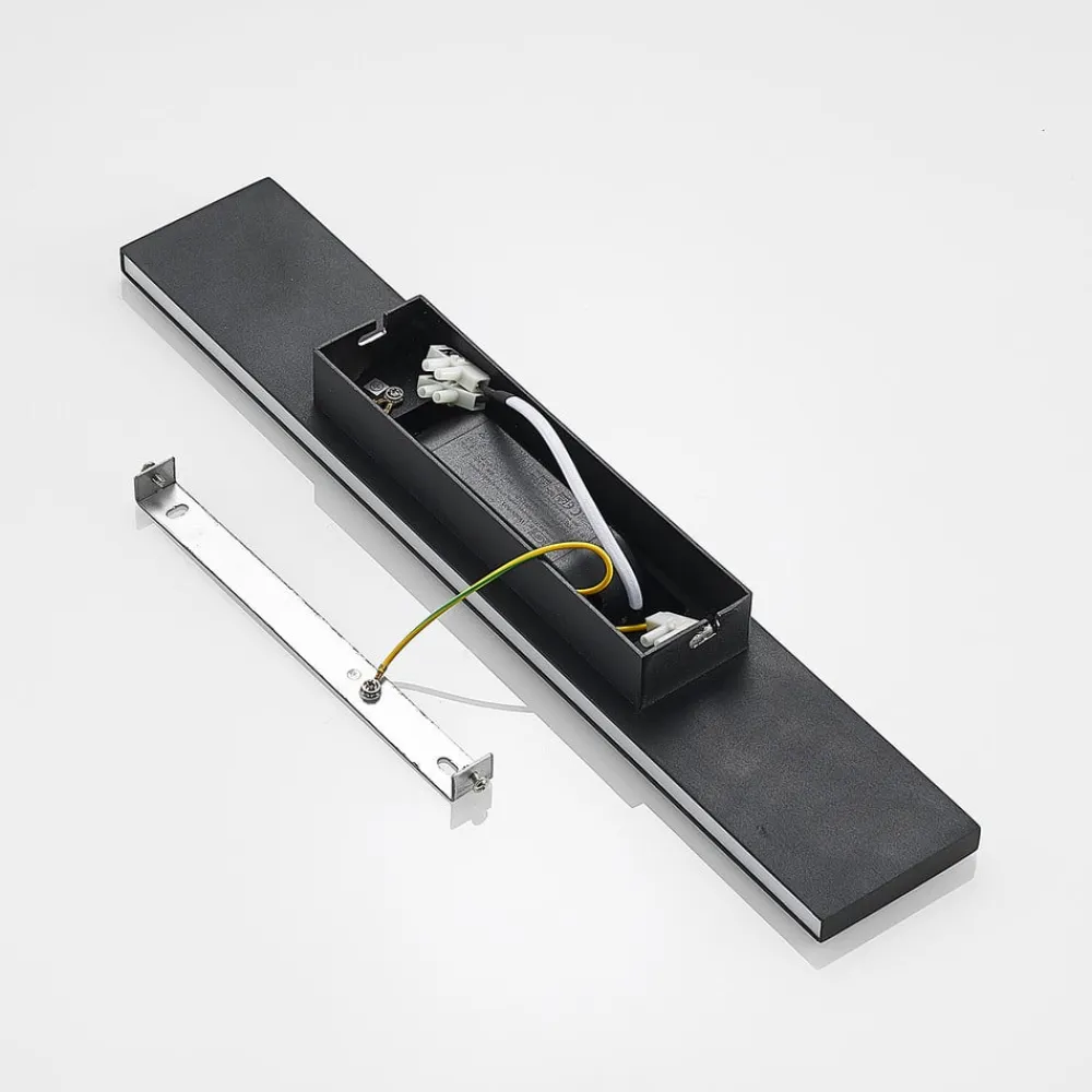 Lindby Pendellamper|Gang > LED-væglampe Ignazia, 47 cm, sort, metal, op/ned