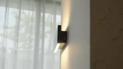 Lindby Gang|Pendellamper > LED-væglampe Ignazia, 28 cm, sort, metal, op/ned