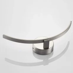Væglamper|Væglamper ^ Lindby LED-væglampe Iven, bredde 34 cm, nikkel, 3.000 K