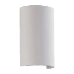 Væglamper|Væglamper ^ Lindby LED-væglampe Jenke, højde 16 cm, hvid, gips