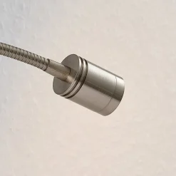 Lindby Væglamper|Væglamper > LED-væglampe Legera, 11 cm, nikkelfarvet, fleksibel arm