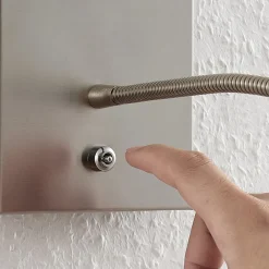 Lindby Væglamper|Væglamper > LED-væglampe Legera, 11 cm, nikkelfarvet, fleksibel arm