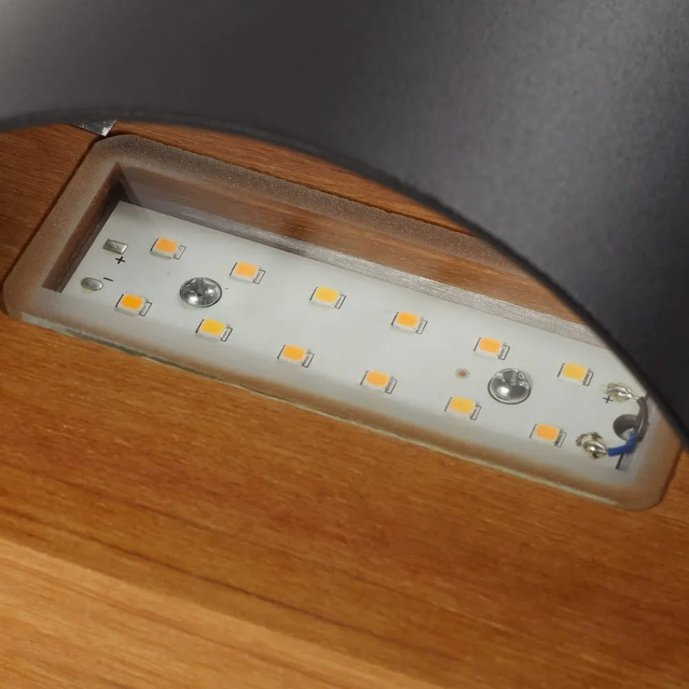 Lindby Terrassebelysning|Væglamper > LED-væglampe Lenore, sort, metal, 13 cm, IP44