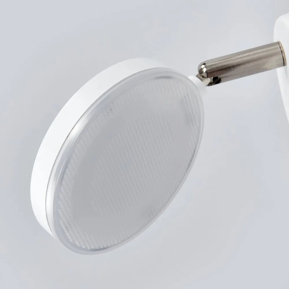 Lindby Pendellamper|Gang > LED-væglampe Milow, hvid, 9,6 cm høj, afbryder
