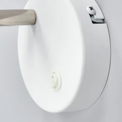 Lindby Pendellamper|Gang > LED-væglampe Milow, hvid, 9,6 cm høj, afbryder