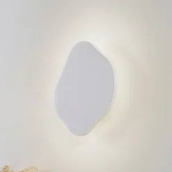 Lindby Væglamper > LED-væglampe Nielson, hvid, gips, 30 x 30 cm