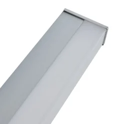 Væg- Og Spejllamper|Væglamper ^ Lindby LED-væglampe Philippa, kantet, 59 cm, aluminiumsfarvet, IP44