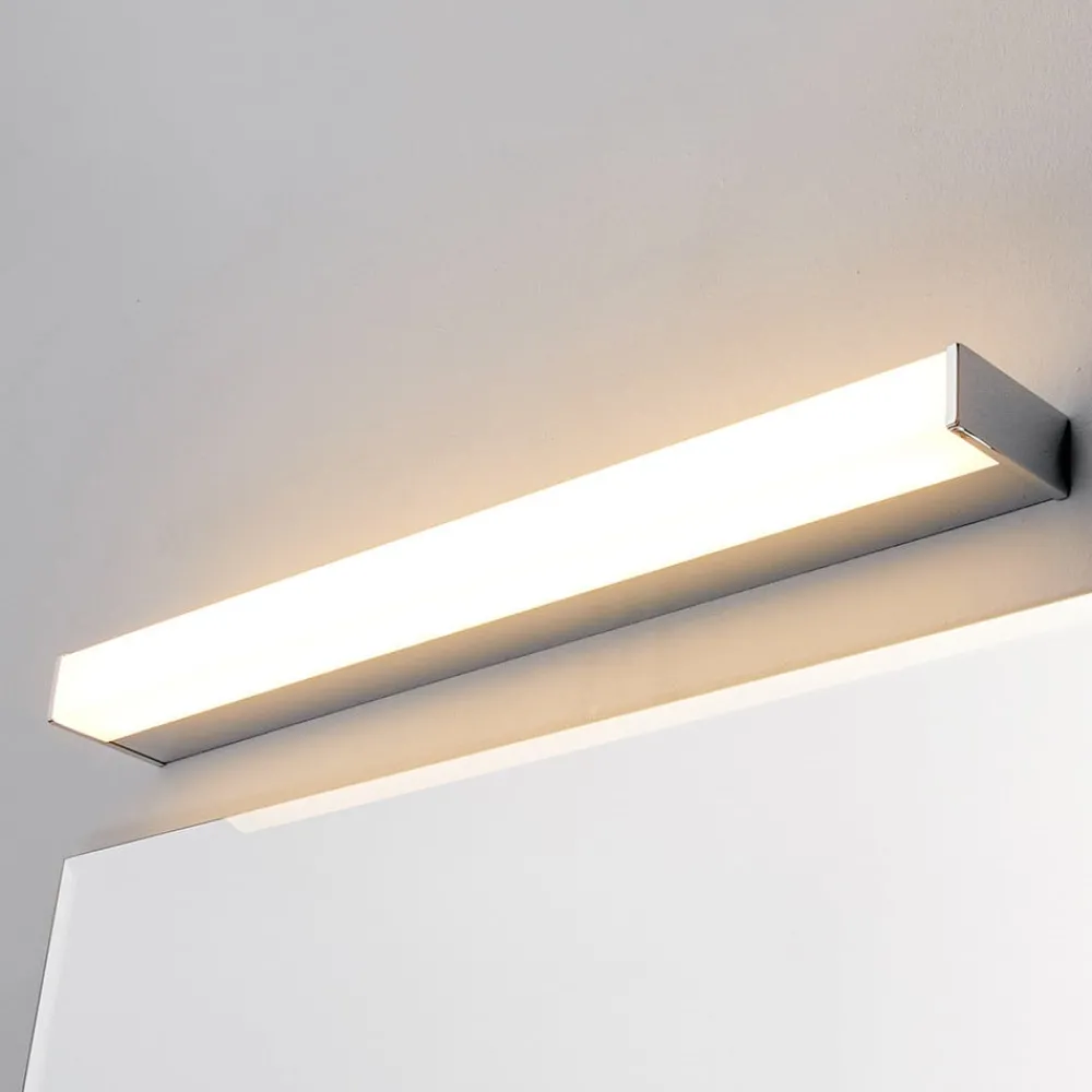 Lindby Gang|Væg- Og Spejllamper > LED-væglampe Philippa, kantet, 59 cm, krom, IP44