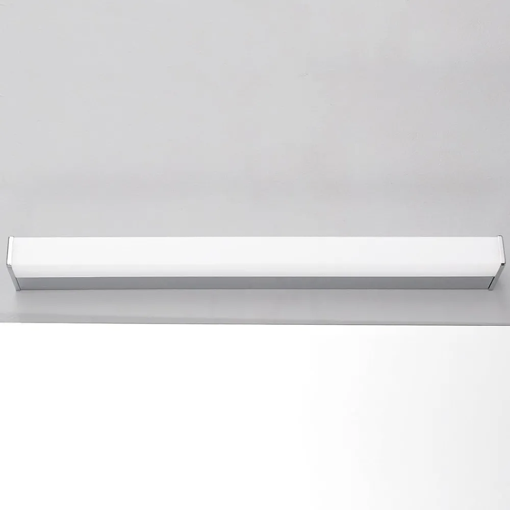 Lindby Gang|Væg- Og Spejllamper > LED-væglampe Philippa, kantet, 59 cm, krom, IP44