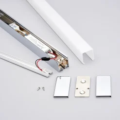 Lindby Gang|Væg- Og Spejllamper > LED-væglampe Philippa, kantet, 59 cm, krom, IP44