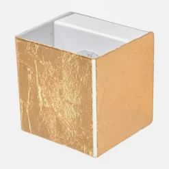 Væglamper|Væglamper ^ Lindby LED-væglampe Quentin, 9 cm bred, guldfarvet, metal