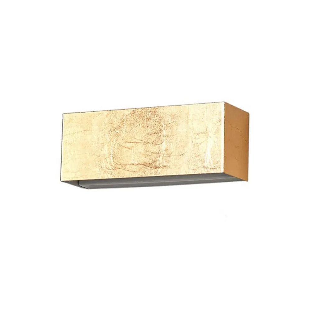 Lindby Gang|Pendellamper > LED-væglampe Quentin, 23 cm bred, guldfarvet, metal