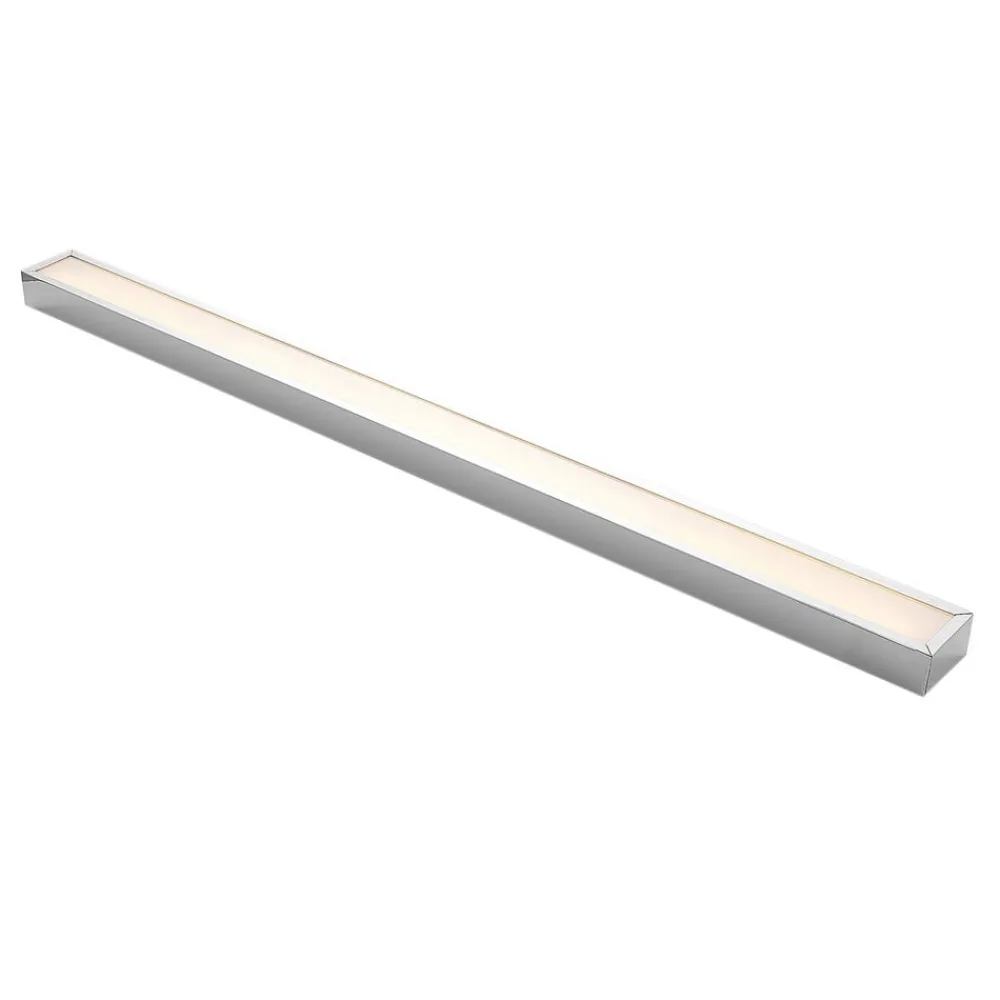 Væg- Og Spejllamper|Væglamper ^ Lindby LED-væglampe til badeværelset Layan, 120 cm, krom, metal