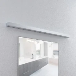 Væg- Og Spejllamper|Væglamper ^ Lindby LED-væglampe til badeværelset Layan, 120 cm, krom, metal
