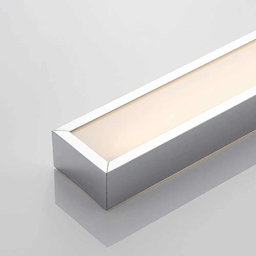 Væg- Og Spejllamper|Væglamper ^ Lindby LED-væglampe til badeværelset Layan, 120 cm, krom, metal