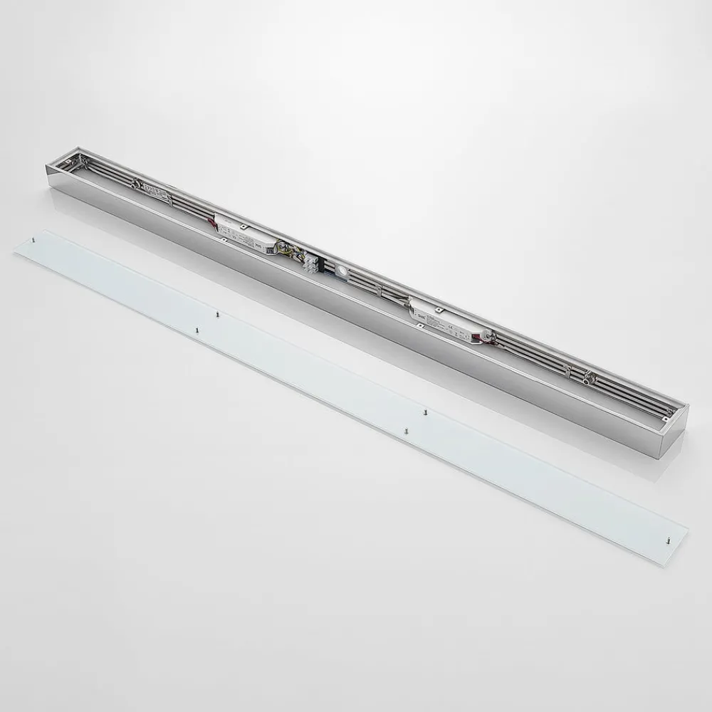 Væg- Og Spejllamper|Væglamper ^ Lindby LED-væglampe til badeværelset Layan, 120 cm, krom, metal