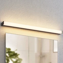 Lindby Væg- Og Spejllamper|Væglamper > LED-væglampe til badeværelset Ulisan, 89 cm, sort, kantet