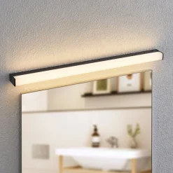 Lindby Væg- Og Spejllamper|Væglamper > LED-væglampe til badeværelset Ulisan, 89 cm, sort, kantet