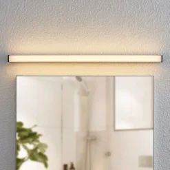 Lindby Væg- Og Spejllamper|Væglamper > LED-væglampe til badeværelset Ulisan, 89 cm, sort, kantet