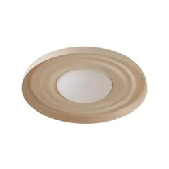 Lindby Gang|Væglamper > LED-væglampe Waves, beige, Ø 43 cm, metal