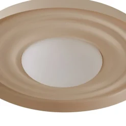 Lindby Gang|Væglamper > LED-væglampe Waves, beige, Ø 43 cm, metal