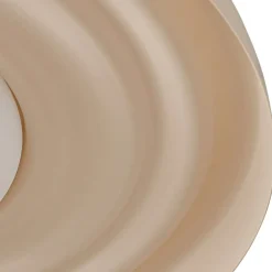 Lindby Gang|Væglamper > LED-væglampe Waves, beige, Ø 43 cm, metal