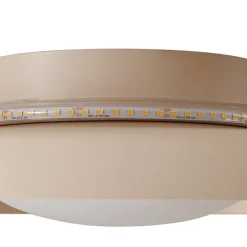 Lindby Gang|Væglamper > LED-væglampe Waves, beige, Ø 43 cm, metal