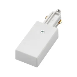 Lindby Skinnesystem > Linaro end feed, hvid, 1-faset system