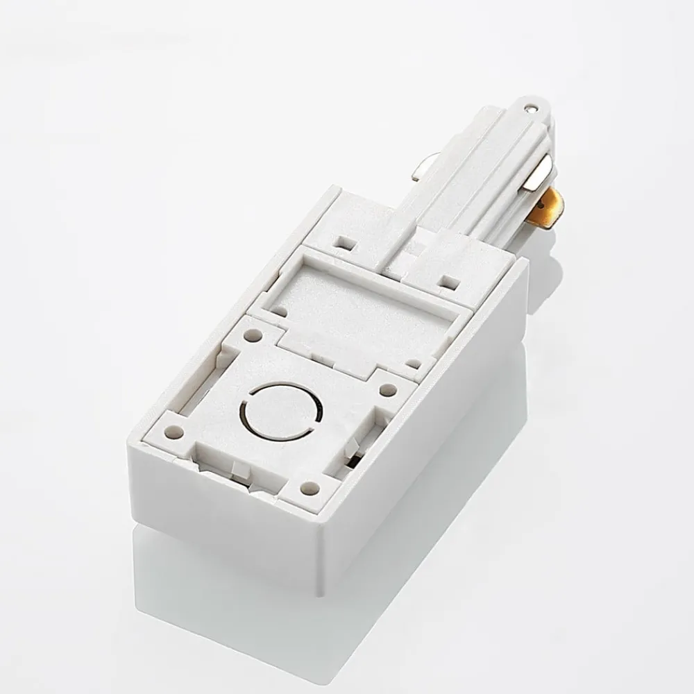 Lindby Skinnesystem > Linaro end feed, hvid, 1-faset system