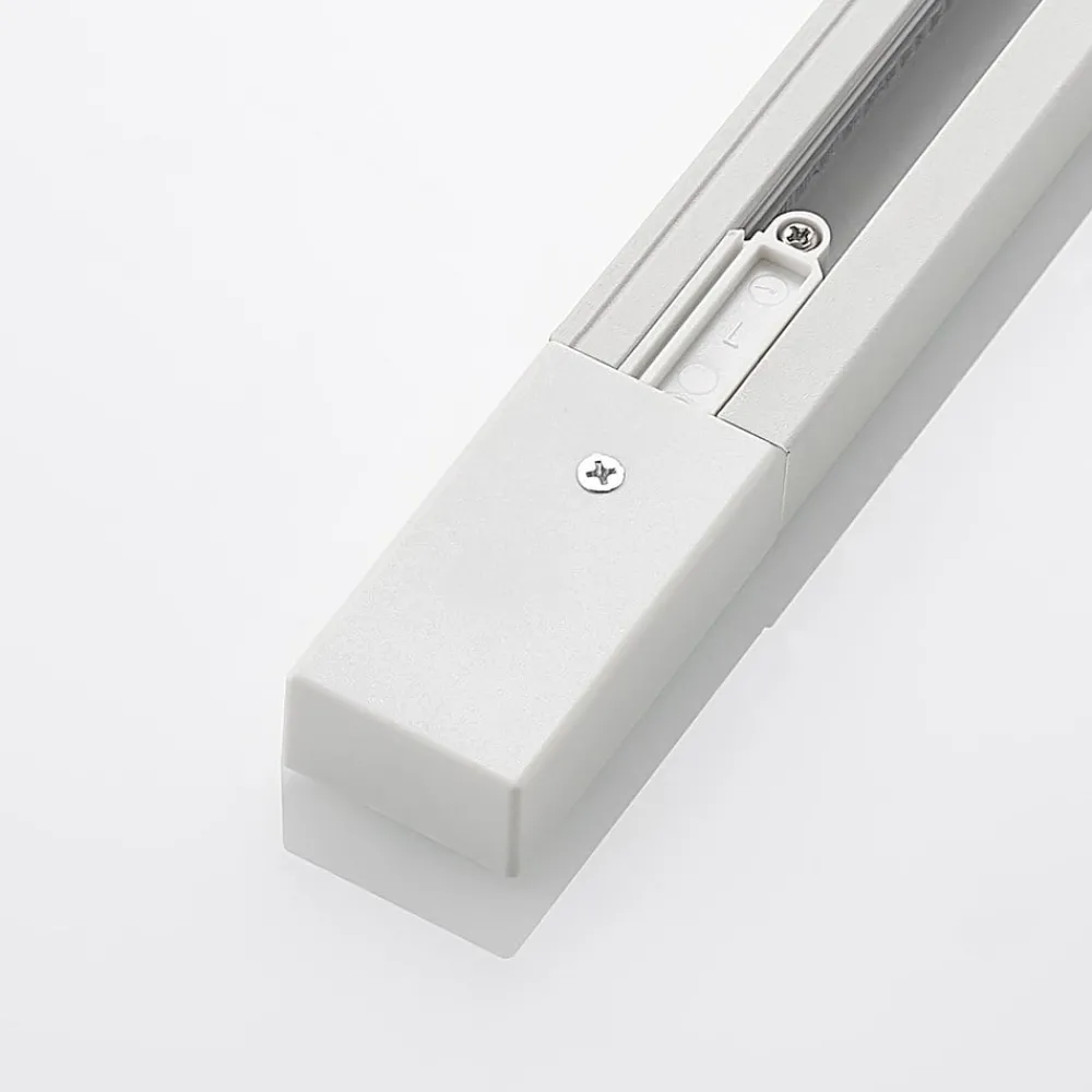 Lindby Skinnesystem > Linaro end feed, hvid, 1-faset system