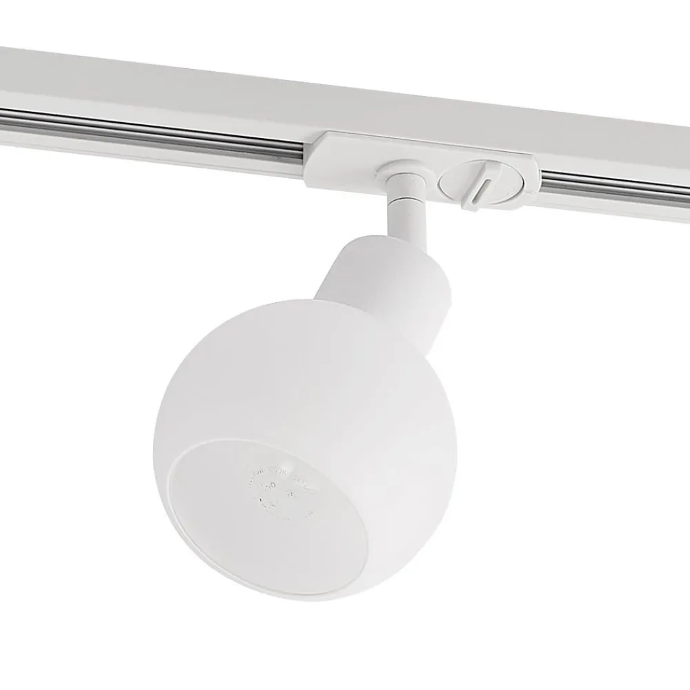 Lindby Skinnesystem > Linaro skinnespot, E14, hvid, Ø 10 cm, 1-faset