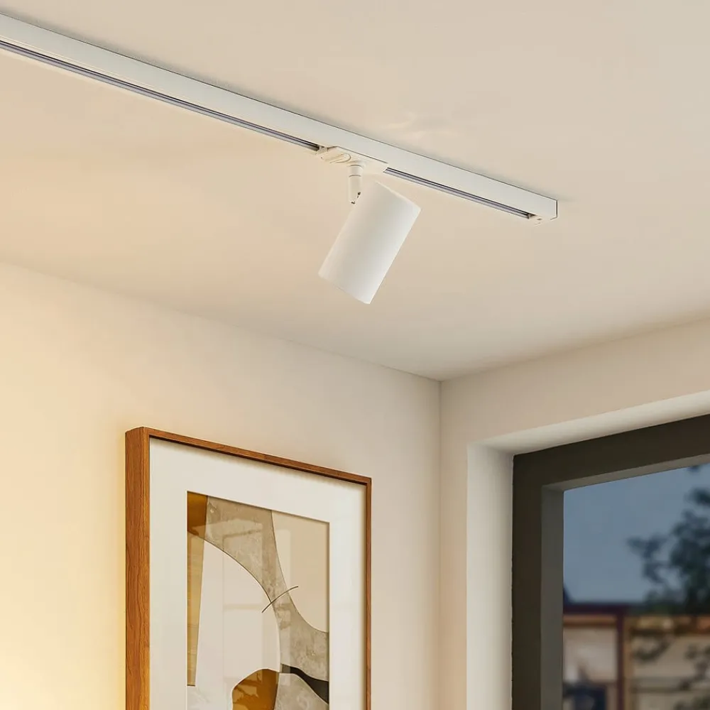 Lindby Arbejdsrum/Kontor|Gang > Linaro skinnespot, GU10, Ø 6 cm, hvid, 1-faset