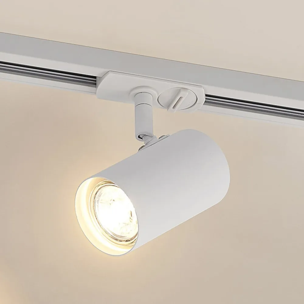 Lindby Arbejdsrum/Kontor|Gang > Linaro skinnespot, GU10, Ø 6 cm, hvid, 1-faset