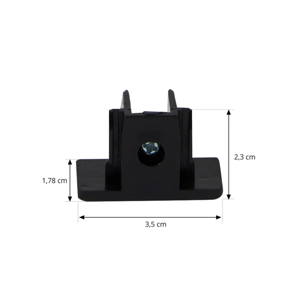 Skinnesystem ^ Lindby Linaro skinnesystem, GU10, 4 lyskilder, sort, Ø 9 cm