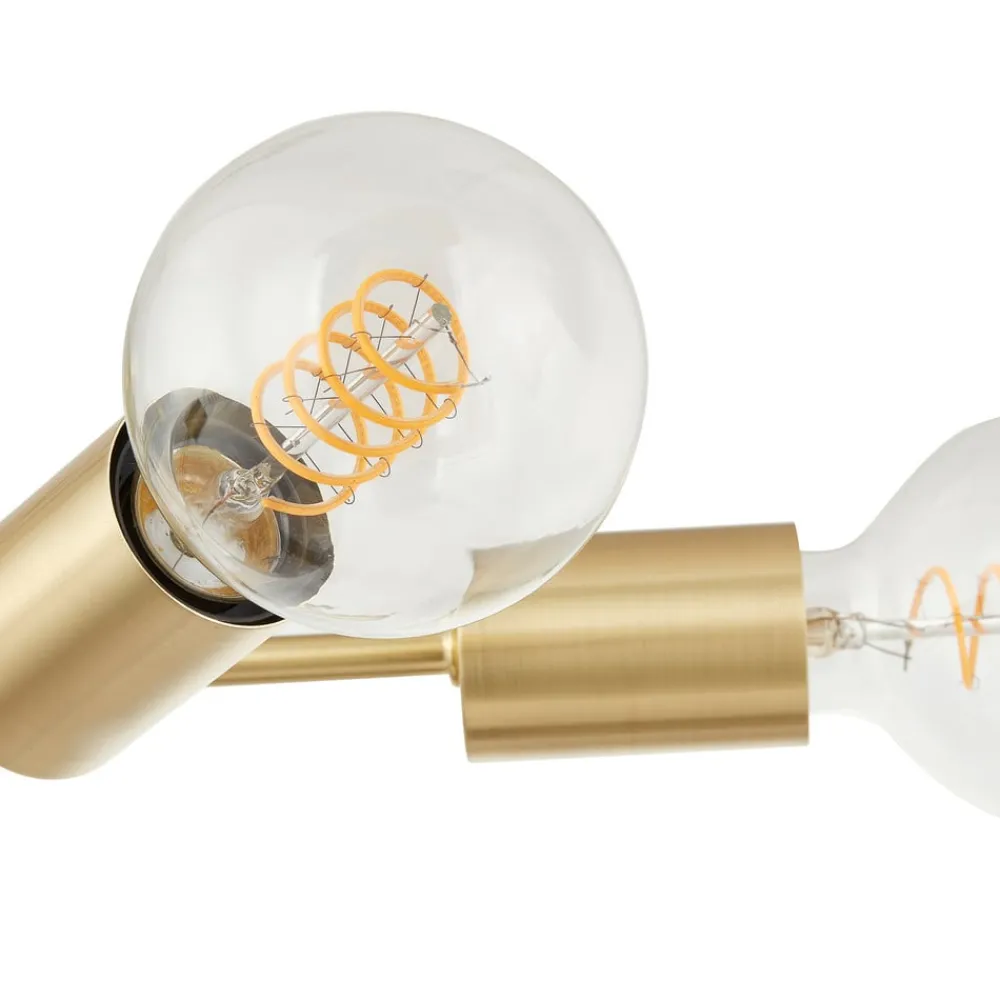 Lindby Gang|Loftlamper > loftlampe Aloria, 6 lyskilder, guld, metal, E27