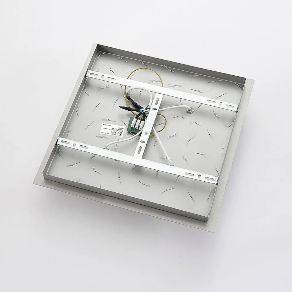 Gang|Loftlamper ^ Lindby loftlampe Annica, kantet, krom, metal, 42 cm